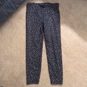 GapFit Eclipse Navy and White Spotted Leggings